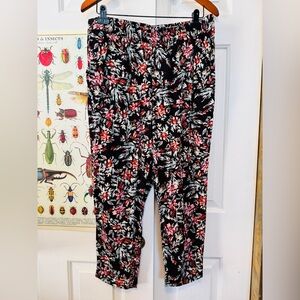 Jessica Simpson Black Floral Pants